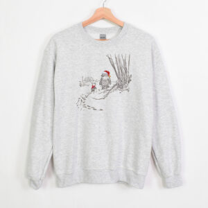 vintage winnie the pooh sweatshirt for christmas featuring winnie and piglet trendy crewneck for matching family holiday sweaters kd896