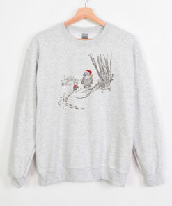 vintage winnie the pooh sweatshirt for christmas featuring winnie and piglet trendy crewneck for matching family holiday sweaters kd896 scaled