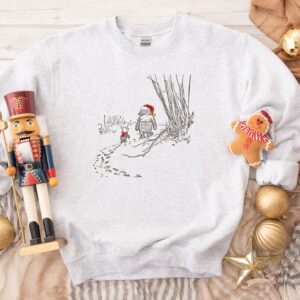 vintage winnie the pooh sweatshirt for christmas featuring winnie and piglet trendy crewneck for matching family holiday sweaters lkndz