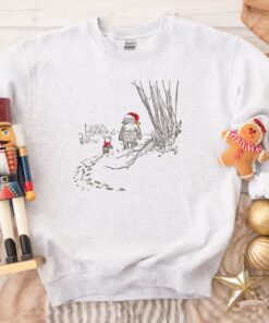 vintage winnie the pooh sweatshirt for christmas featuring winnie and piglet trendy crewneck for matching family holiday sweaters lkndz scaled