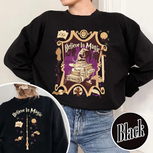 vintage wizard castle book sweatshirt for book lovers featuring enchanting design and cozy fit ideal for casual wear 8eieh