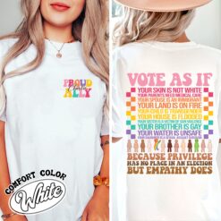 Vote As if Comfort Colors Shirt - Vintage LGBTQ Womens Pride 2024 T-Shirt Proud Ally Vote Shirt 13 vote as if comfort colors shirt vintage lgbtq womens pride 2024 t shirt proud ally vote shirt 7hlvm