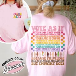 Vote As if Comfort Colors Shirt - Vintage LGBTQ Womens Pride 2024 T-Shirt Proud Ally Vote Shirt 16 vote as if comfort colors shirt vintage lgbtq womens pride 2024 t shirt proud ally vote shirt 98yry