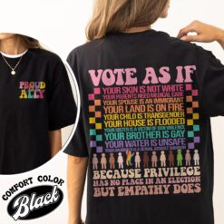Vote As if Comfort Colors Shirt - Vintage LGBTQ Womens Pride 2024 T-Shirt Proud Ally Vote Shirt 14 vote as if comfort colors shirt vintage lgbtq womens pride 2024 t shirt proud ally vote shirt 9pars