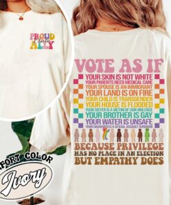 vote as if comfort colors shirt vintage lgbtq womens pride 2024 t shirt proud ally vote shirt n4nz3