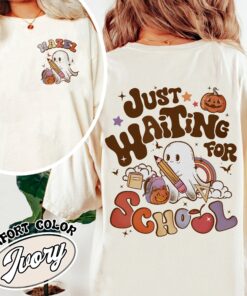 waiting for comfort colors shirt vintage spooky teacher womens halloween t shirt custom ghost teacher shirt 5ksw2