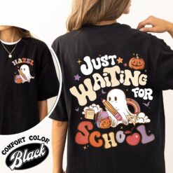 waiting for comfort colors shirt vintage spooky teacher womens halloween t shirt custom ghost teacher shirt 8xbxf