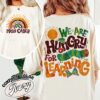 we are hungry for knowledge comfort colors shirt vintage funny teacher womens back to school t shirt book lover gift cnbki