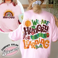 we are hungry for knowledge comfort colors shirt vintage funny teacher womens back to school t shirt book lover gift fyjjx