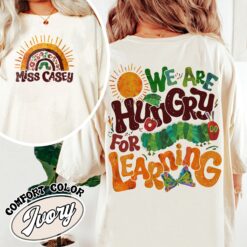 we are hungry for knowledge comfort colors shirt vintage funny teacher womens back to school t shirt book lover gift ytswy