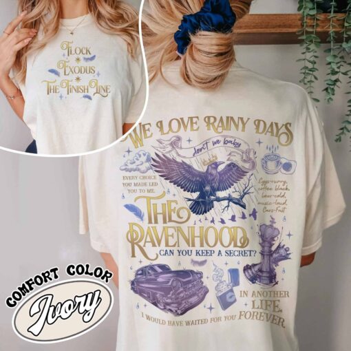 we love rainy days shirt vintage romance book lover womens t shirt rainy days bookish gift tee 5psbm