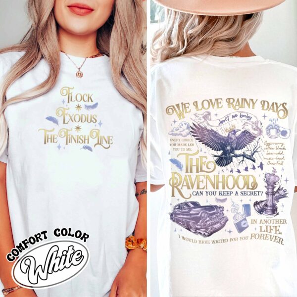 we love rainy days shirt vintage romance book lover womens t shirt rainy days bookish gift tee g2g2c