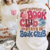 what happens at book club stays at book club shirt vintage introverted womens book lover t shirt in my reading era tee 8opbz