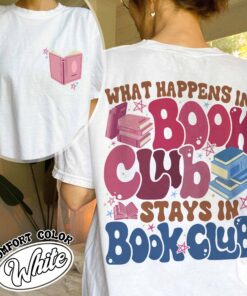 what happens at book club stays at book club shirt vintage introverted womens book lover t shirt in my reading era tee ninpc