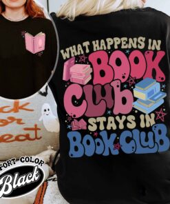 what happens at book club stays at book club shirt vintage introverted womens book lover t shirt in my reading era tee pvusr