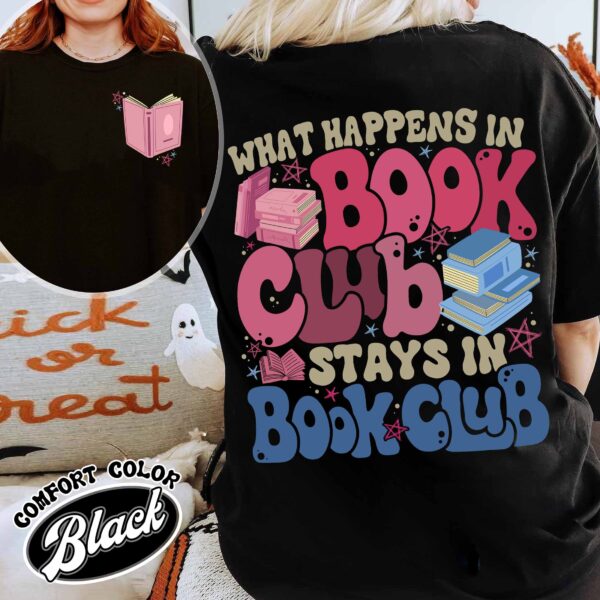 what happens at book club stays at book club shirt vintage introverted womens book lover t shirt in my reading era tee pvusr