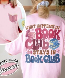 what happens at book club stays at book club shirt vintage introverted womens book lover t shirt in my reading era tee w5met