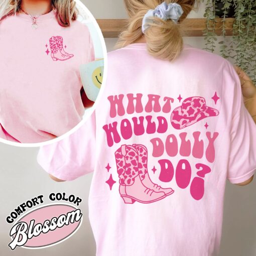 what would dolly do comfort color shirt vintage holly dolly womens christmas t shirt in dolly we trust shirt tvvgu