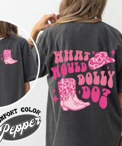 what would dolly do comfort color shirt vintage holly dolly womens christmas t shirt in dolly we trust shirt wrzcw