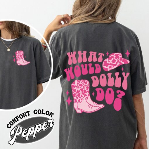 what would dolly do comfort color shirt vintage holly dolly womens christmas t shirt in dolly we trust shirt wrzcw