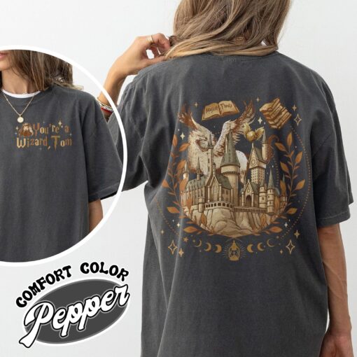wizard castle book comfort color shirt vintage wizard school womens hp inspired birthday t shirt book lover gift jfzrk