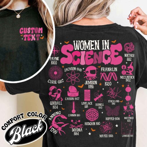 women in science sweatshirt vintage women empowerment feminist science lover womens t shirt phd gift 7vr4w