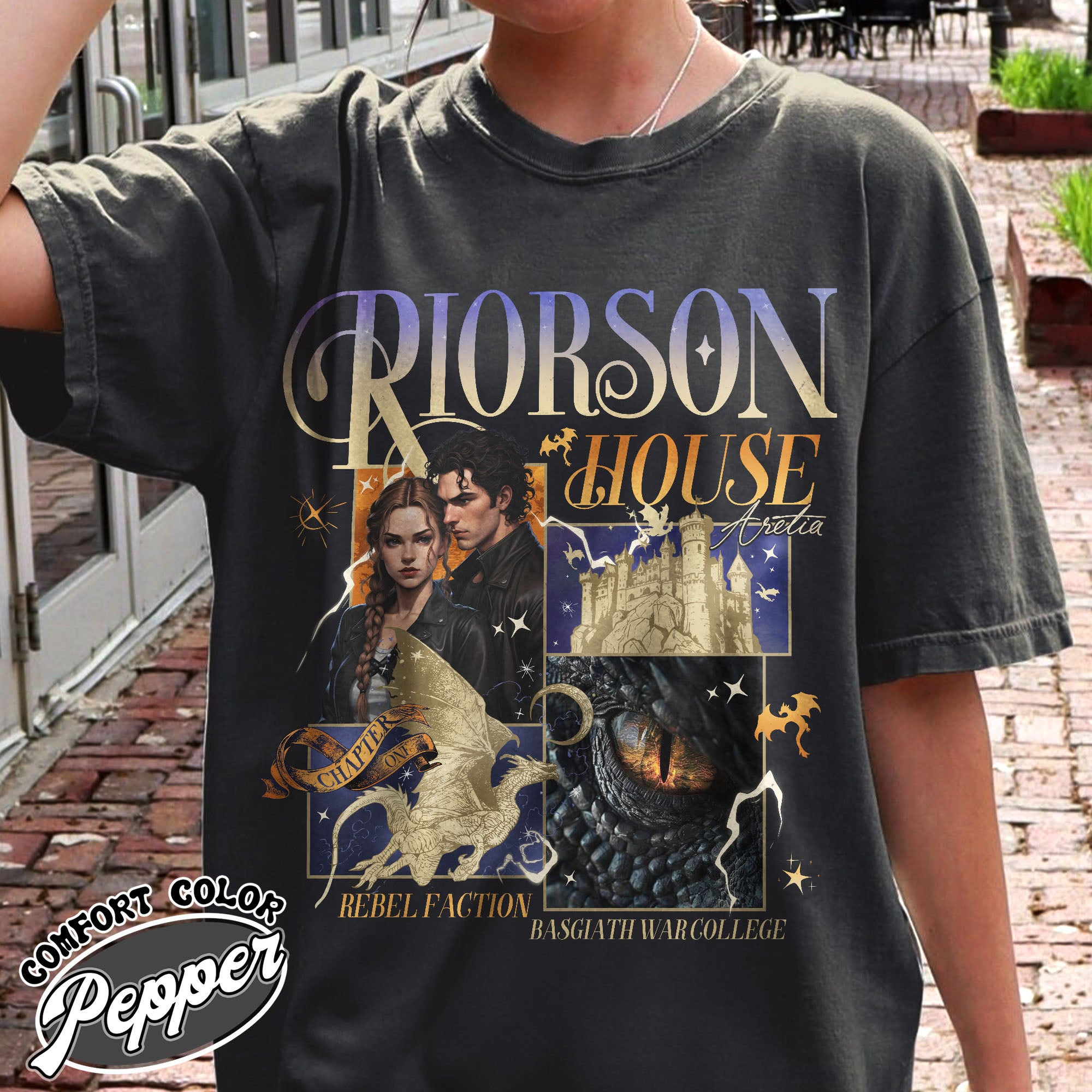 xaden riorson house comfort color shirt vintage fourth wing womens book tok t shirt dragon rider book lover gift