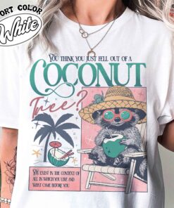 you think you just fall out of a coconut tree t shirt vintage election 2024 womens democrat t shirt coconut tree roevember shirt dikp1