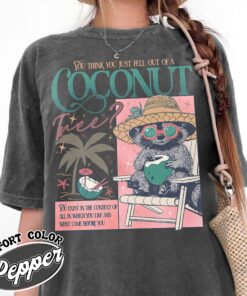 you think you just fall out of a coconut tree t shirt vintage election 2024 womens democrat t shirt coconut tree roevember shirt wxhzk