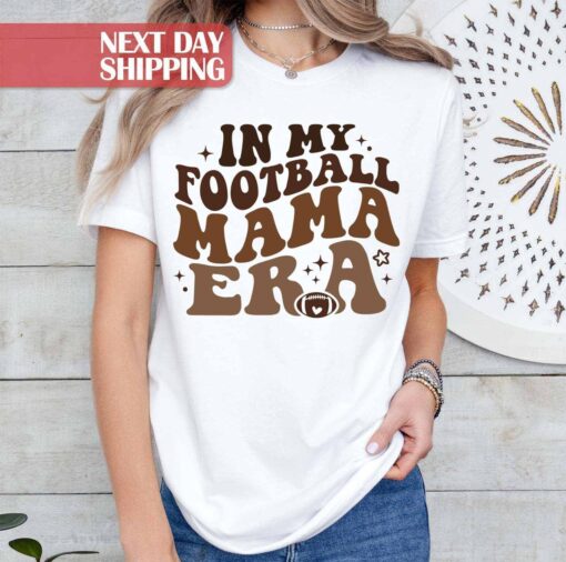 football mom shirt for game day in my football era t shirt best sports mom gift unique football fan apparel kcvdi