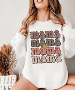 vintage mama tee for mothers day western mom sweatshirt with leopard print boho style cute mom life shirt 8t9sc