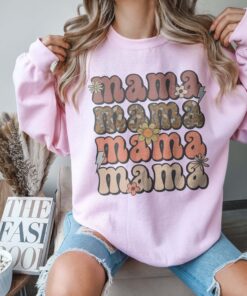 vintage mama tee for mothers day western mom sweatshirt with leopard print boho style cute mom life shirt i64gj