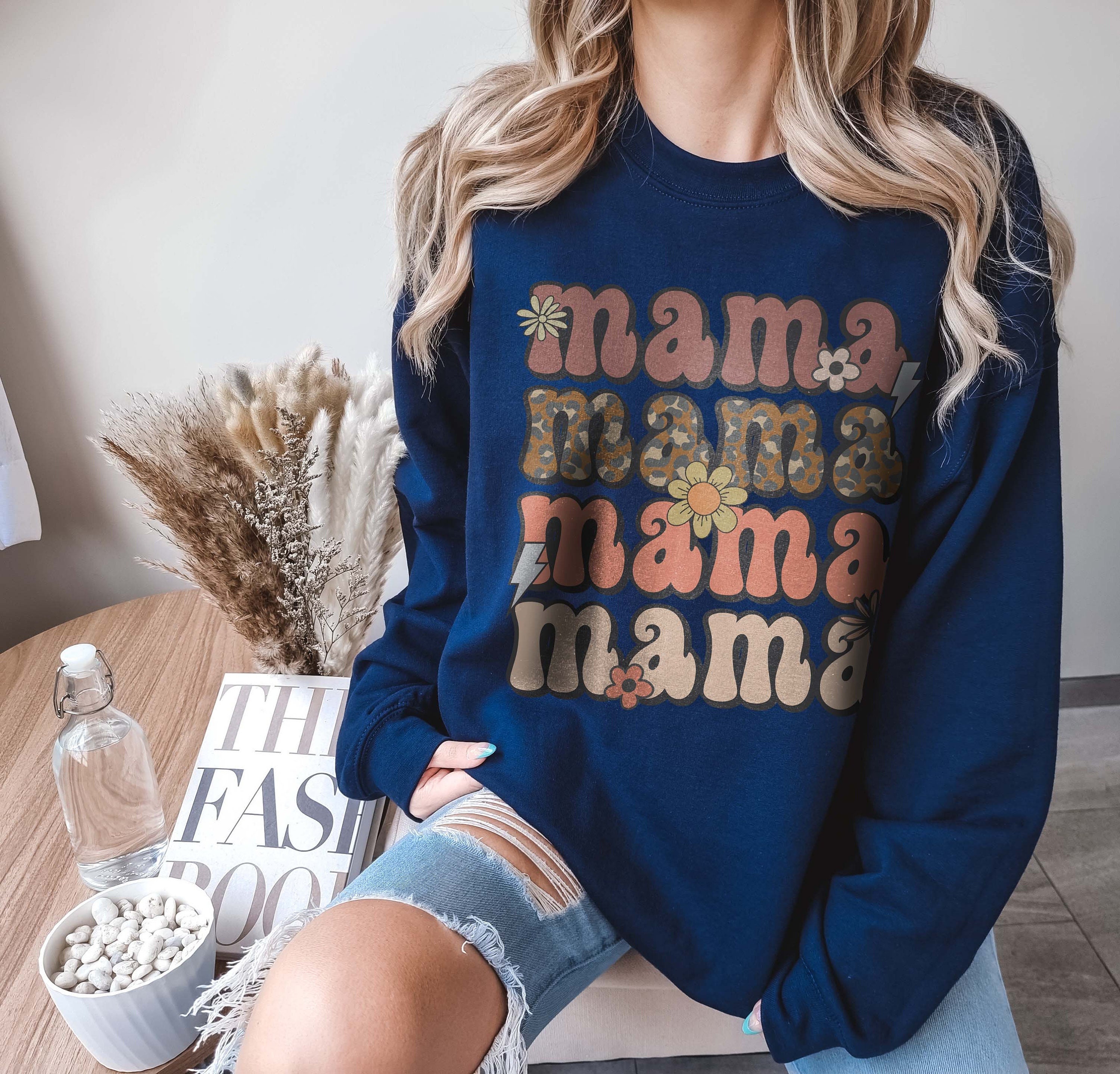 vintage mama tee for mothers day western mom sweatshirt with leopard print boho style cute mom life shirt scsem scaled