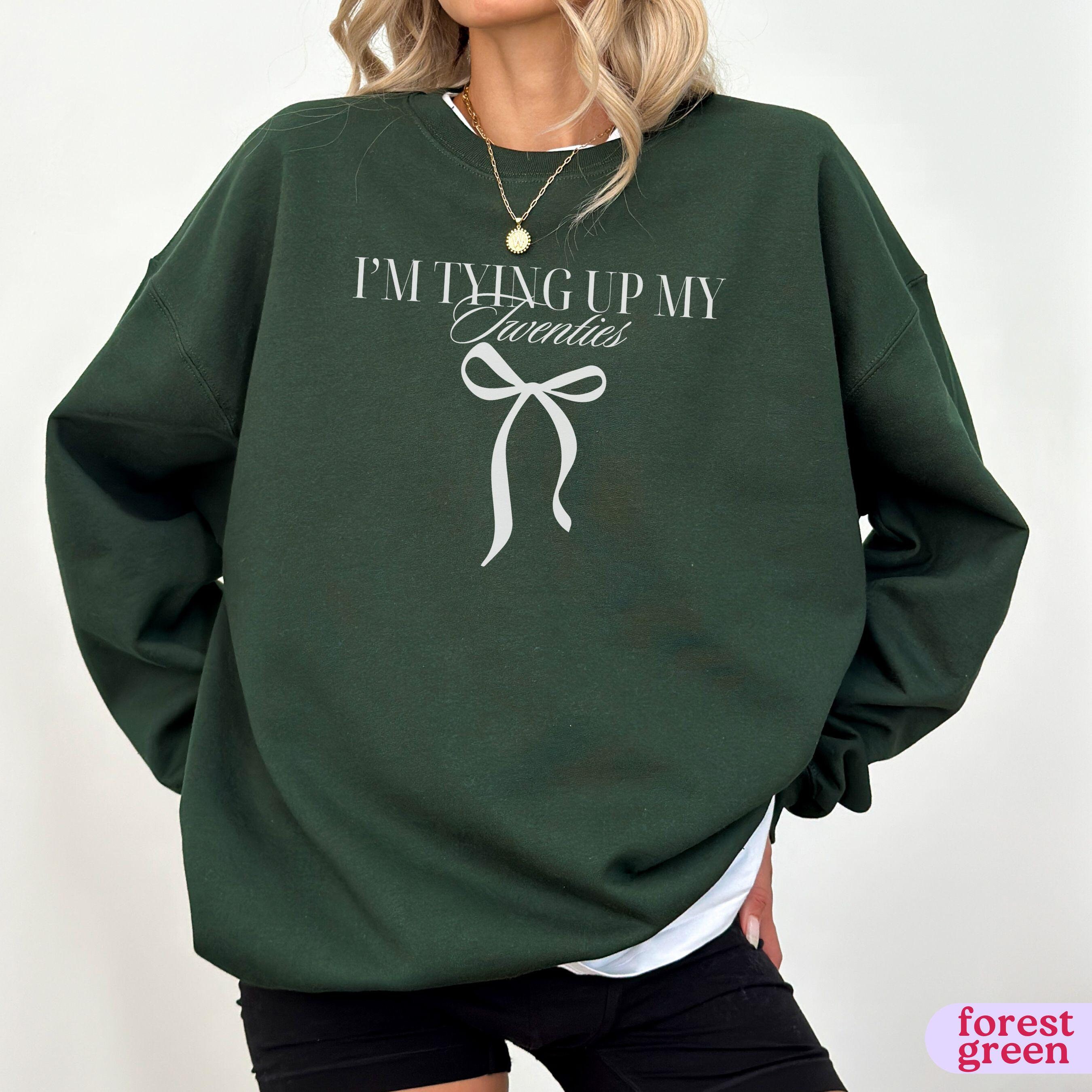 1995 birth year sweatshirt for 30th birthday celebration matching party outfit coquette crewneck tying up my twenties mztfq