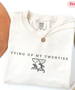 30th birthday shirt tying up my twenties vintage 1995 t shirt for women fun birthday party outfit yfjhk