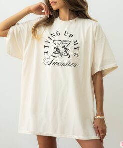 30th birthday shirt tying up my twenties vintage 1995 tee comfort colors birthday gift matching party outfit ekagy