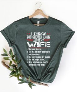 5 things you should know about my wife shirt funny mom life shirt best mom ever shirt mothers day gift mzmq4