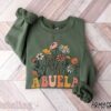 abuela sweatshirt with wildflowers new grandmother est 2024 hispanic pregnancy announcement shirt urzen