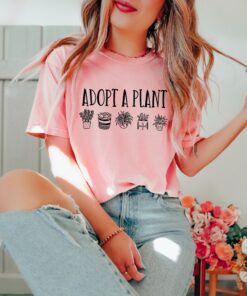 adopt a plant shirt for plant moms gardening shirt cute plant lover t shirt unique gift for gardening enthusiasts qyreg