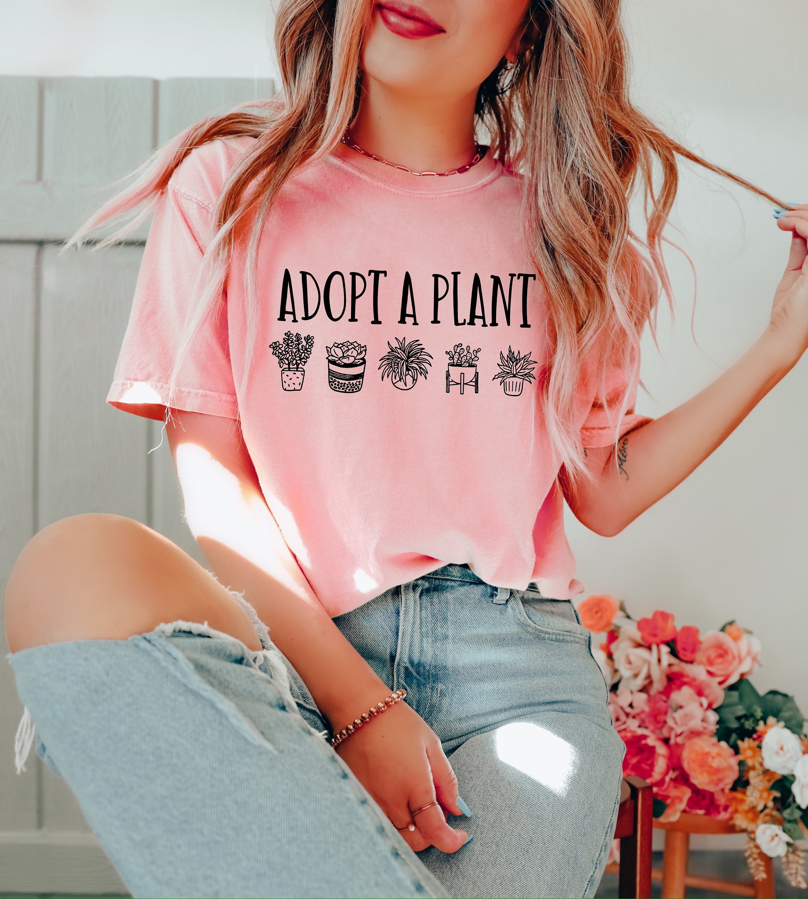 adopt a plant shirt for plant moms gardening shirt cute plant lover t shirt unique gift for gardening enthusiasts qyreg scaled