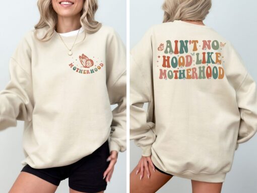 aint no hood like motherhood funny mom life shirt for mothers day trendy mama t shirt unique gift for moms legl5 scaled