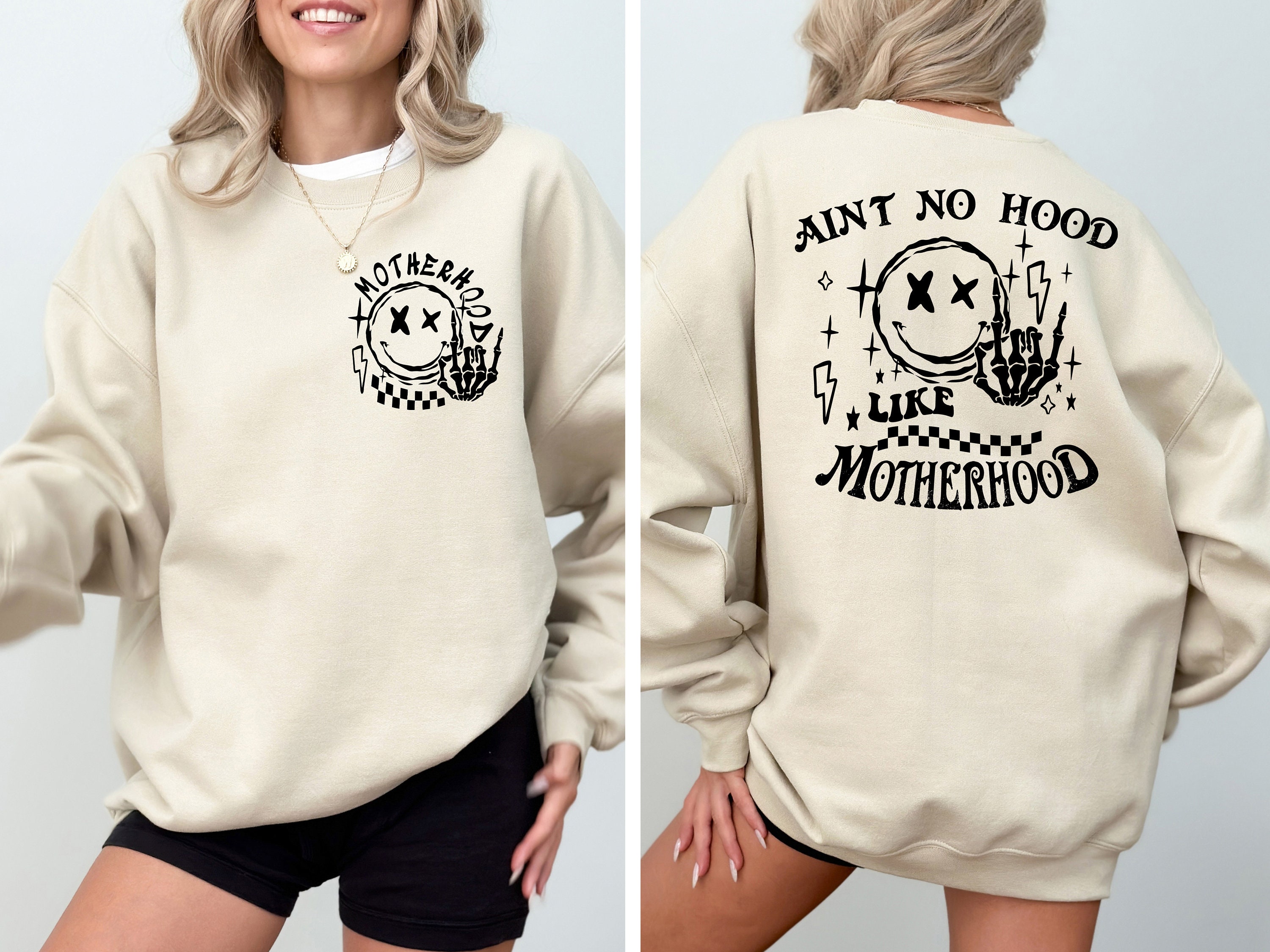 aint no hood like motherhood shirt funny mom life tee best mom ever t shirt personalized mothers day gift y48qx scaled