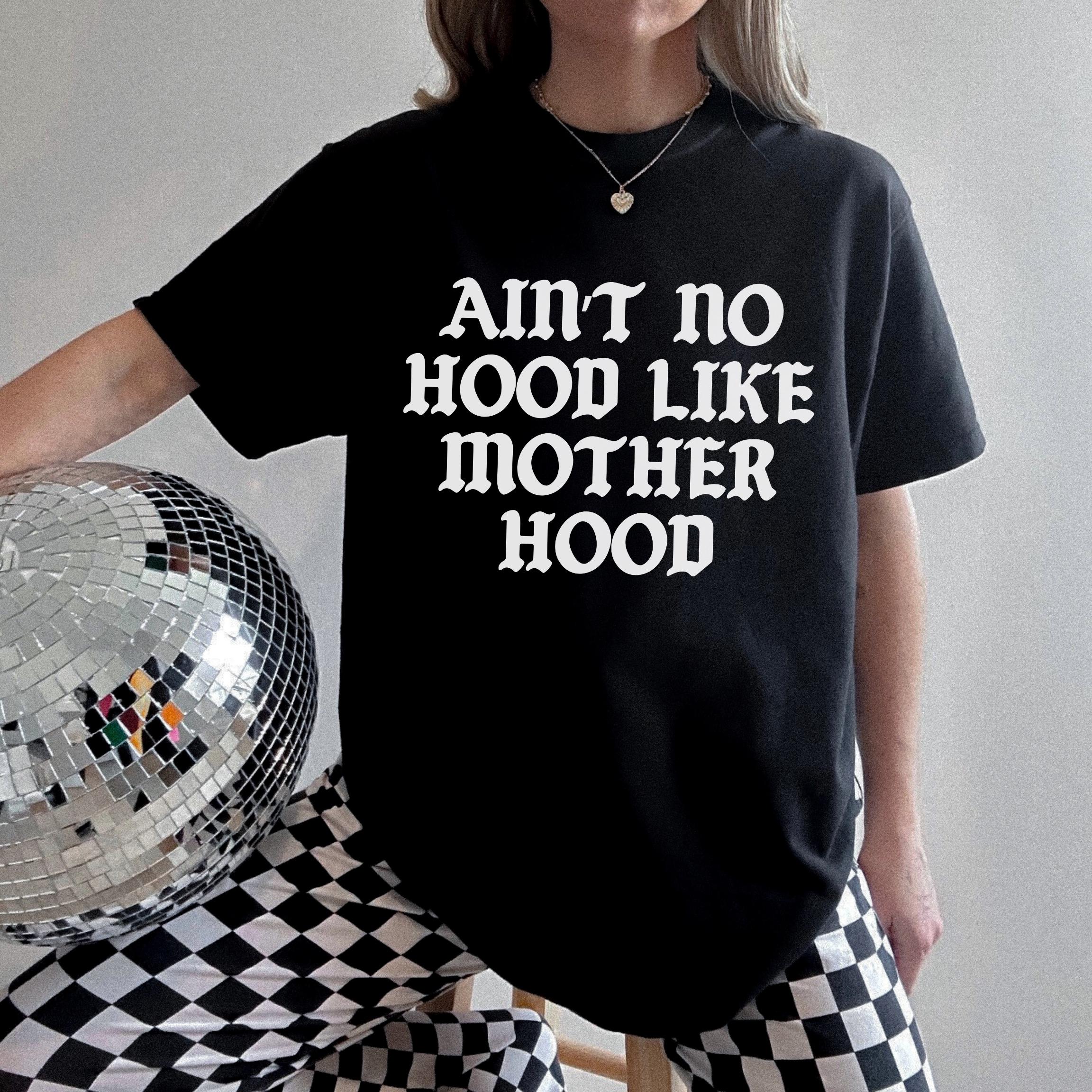 aint no hood like motherhood vintage graphic tee for women retro mom shirt oversized trendy mama t shirt 7pfvl