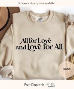 all for love sweatshirt for women valentines day gift cute love sweater for girlfriend or partner nwpiz