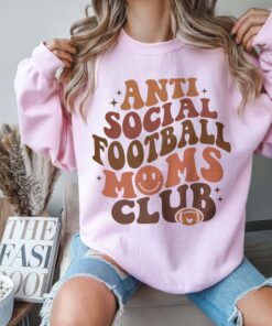 anti social football moms club sweater for game day and football season unique gift for sports moms f7q3v