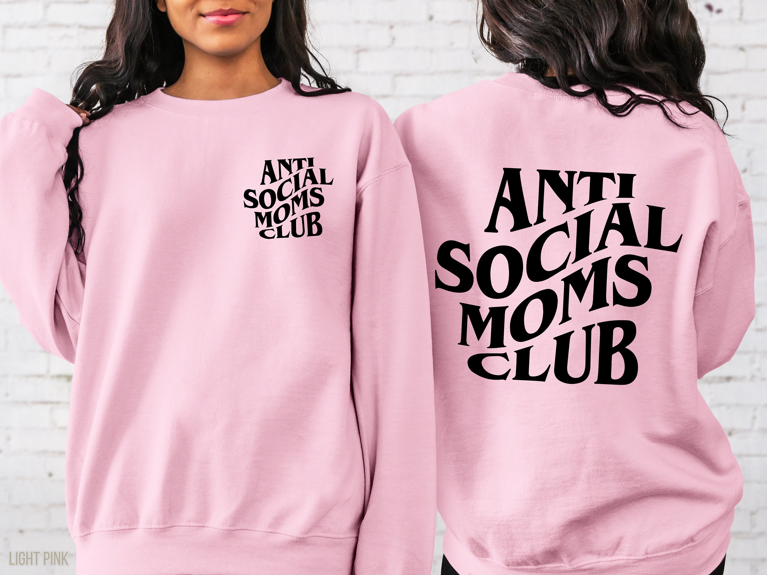 antisocial moms club sweatshirt cute mom life sweater with front and back print funny mama shirt for moms nnbbt scaled