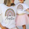 aunt and niece matching shirts best aunt ever shirt rainbow toddler tee birthday gift for new aunt and baby nephew oaqka scaled