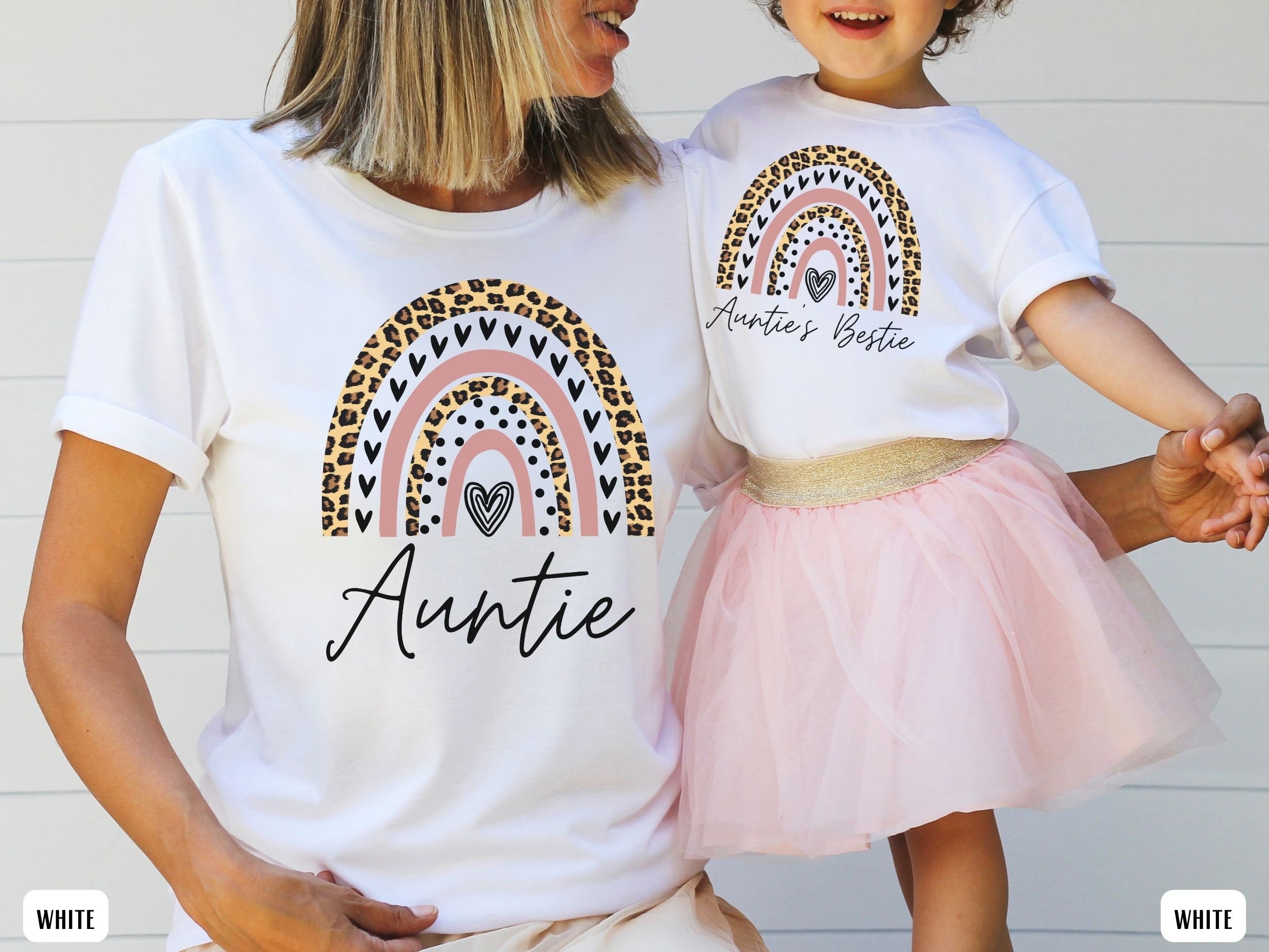 aunt and niece matching shirts best aunt ever shirt rainbow toddler tee birthday gift for new aunt and baby nephew oaqka scaled