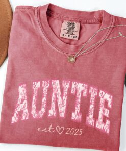 aunt shirt auntie est 2025 pregnancy announcement funny mom life shirt best aunt ever gift for mothers day lzjzx