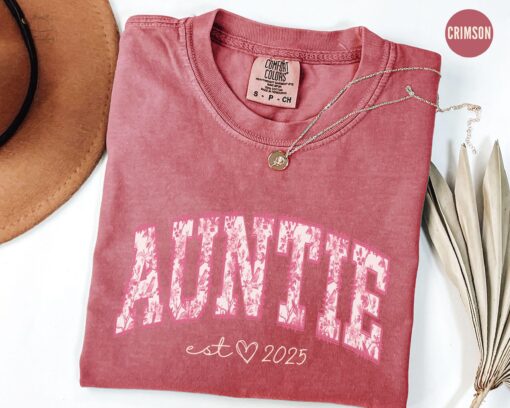 aunt shirt auntie est 2025 pregnancy announcement funny mom life shirt best aunt ever gift for mothers day